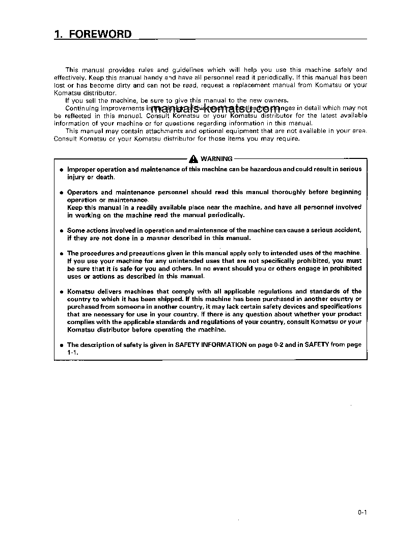 Protected: D275A-2(JPN) S/N 10127-10301 Operation manual (English)