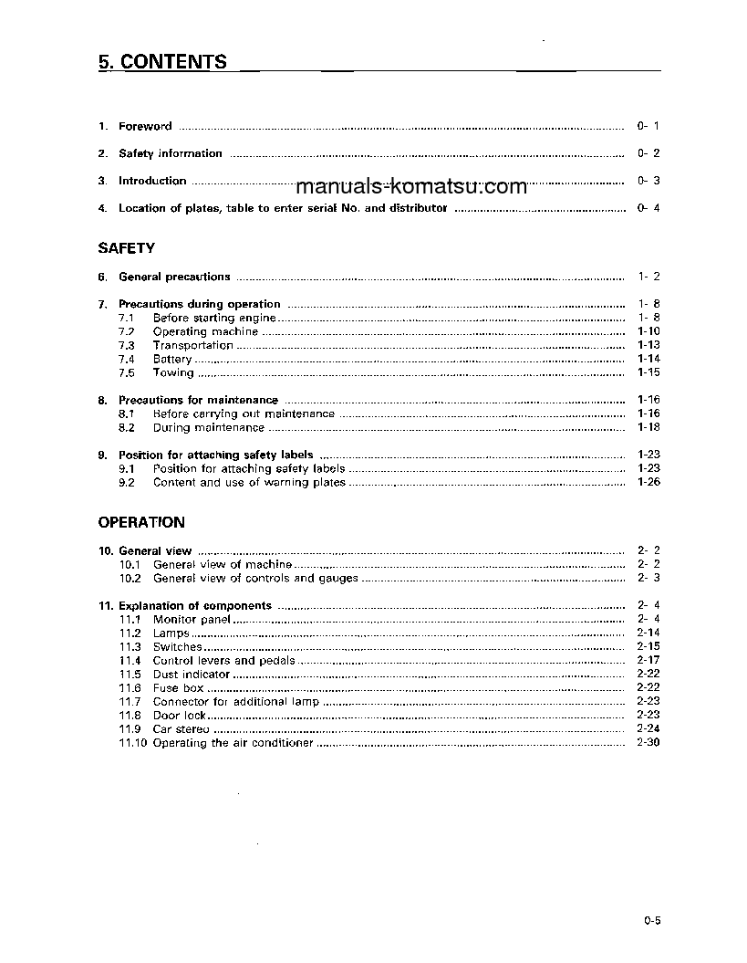 Protected: D275A-2(JPN) S/N 10127-10301 Operation manual (English)