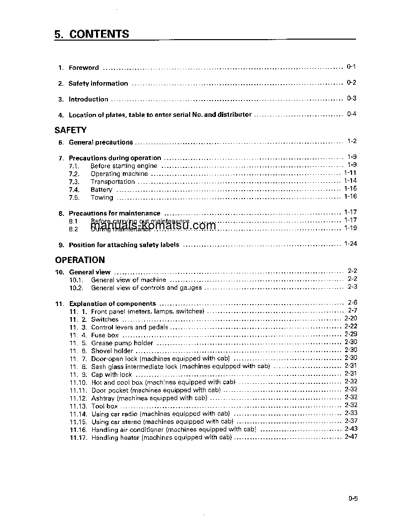 Protected: D65EX-12(JPN) S/N 60001-60941 Operation manual (English)