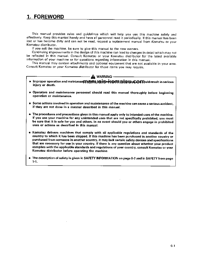 Protected: PC220-6(JPN) S/N 50001-53561 Operation manual (English)