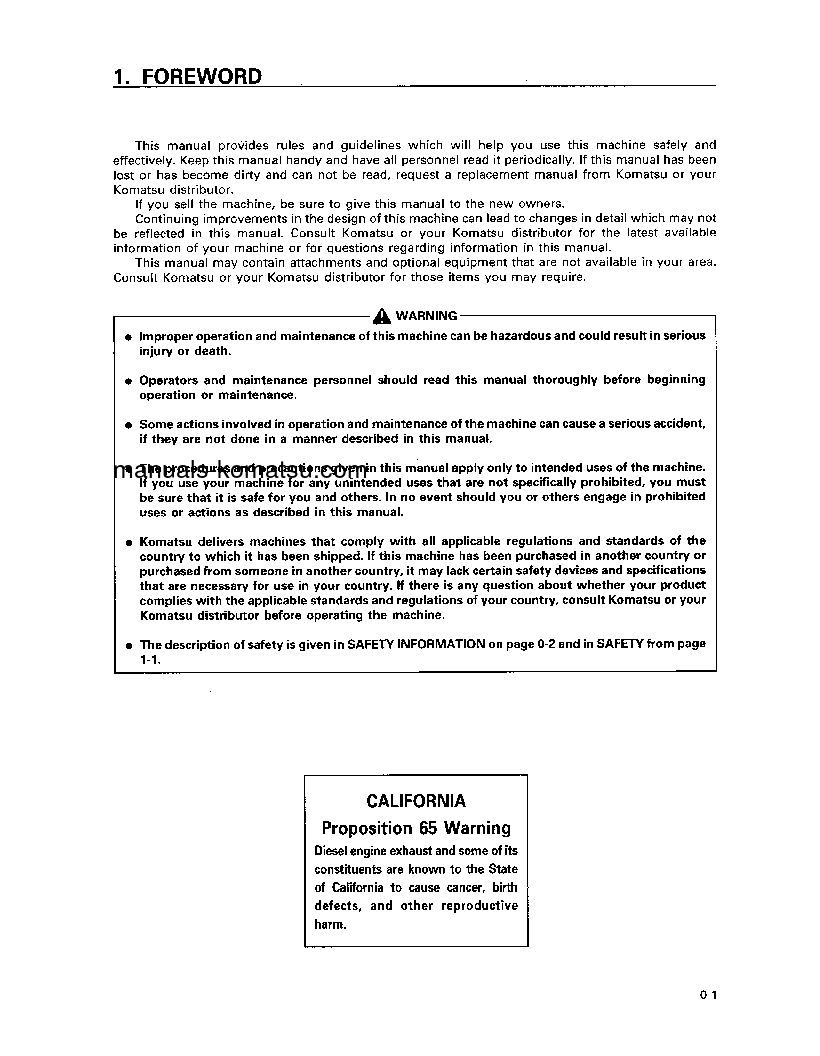 Protected: PC220-6(JPN) S/N 52852-53525 Operation manual (English)