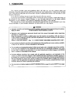 D65E-12(JPN) S/N 60948-61440 Operation manual (English)