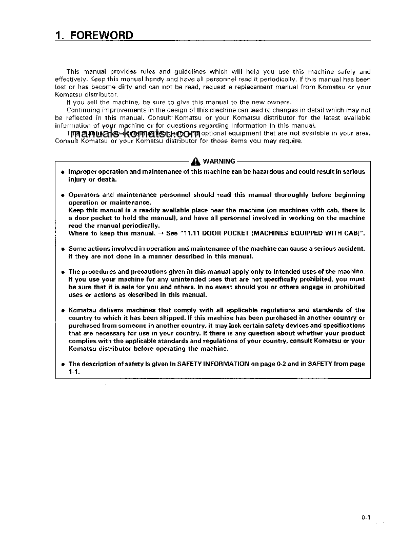 Protected: D65EX-12(JPN) S/N 60942-61445 Operation manual (English)