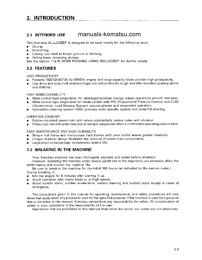 Protected: D65EX-12(JPN) S/N 60942-61445 Operation manual (English)