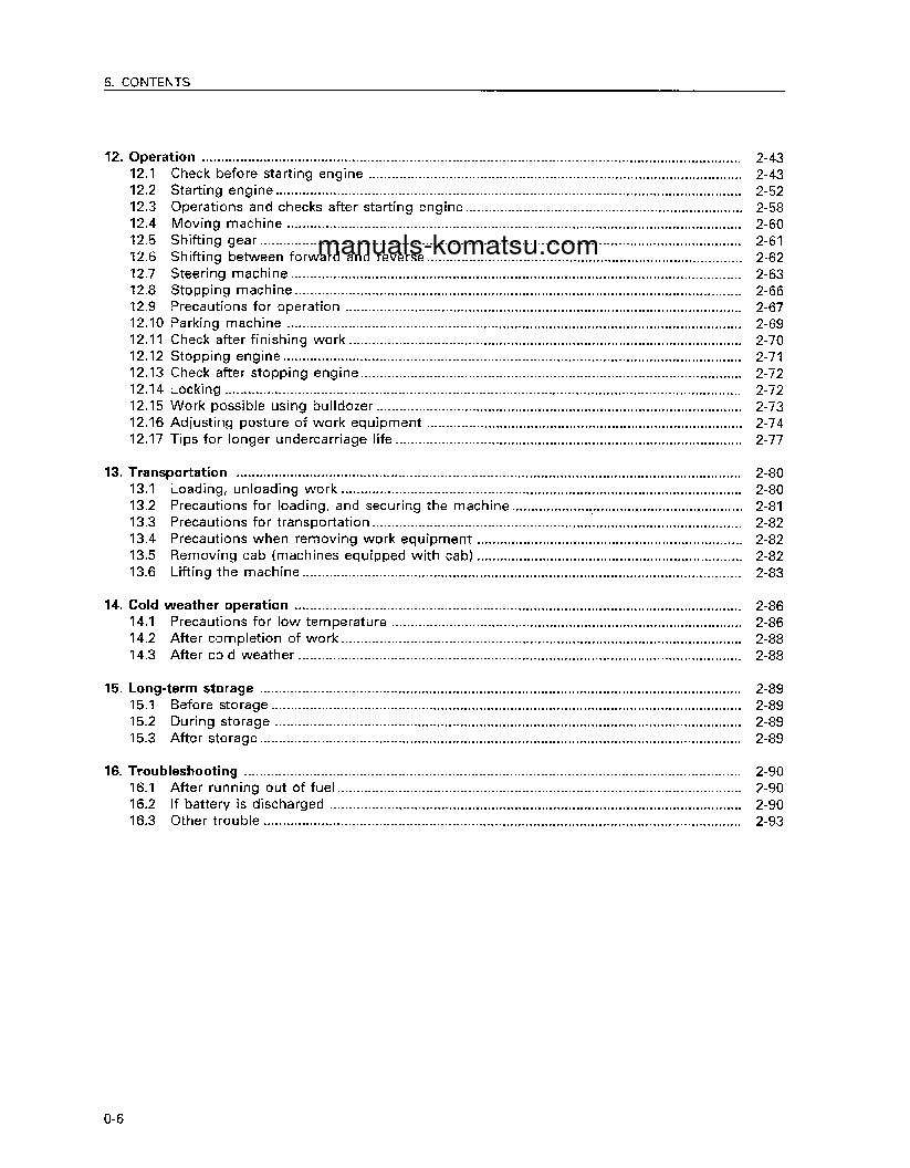 Protected: D65EX-12(JPN) S/N 60942-61445 Operation manual (English)