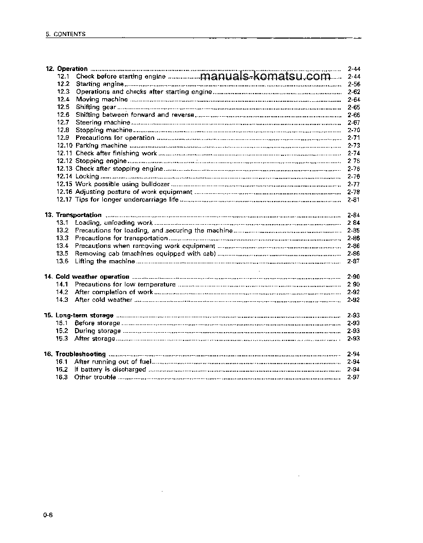 Protected: D65EX-12(JPN) S/N 61446-62958 Operation manual (English)