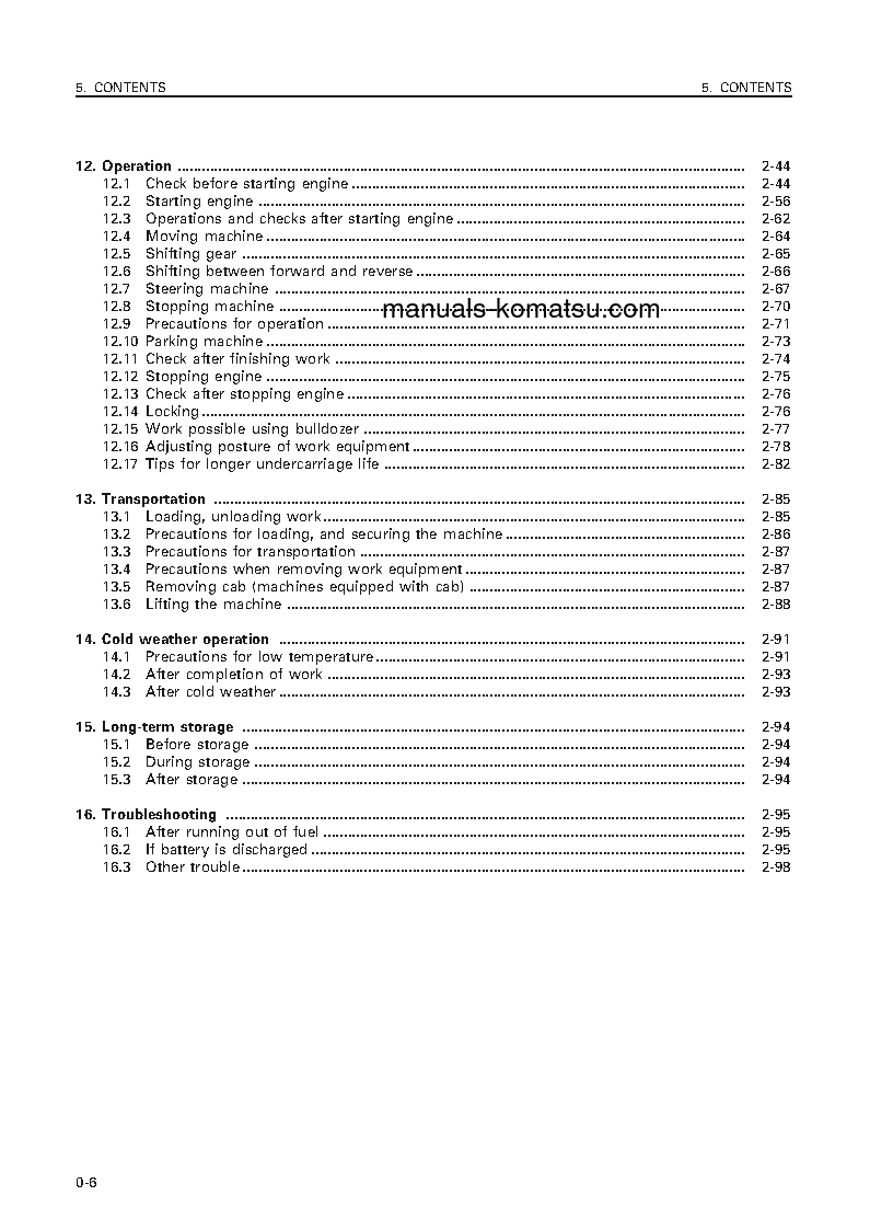 Protected: D65EX-12(JPN) S/N 62959-63402 Operation manual (English)