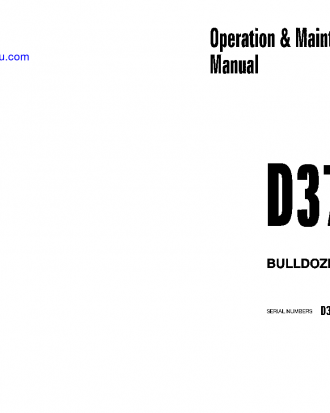 D375A-3(JPN)-6-TRACK ROLLER S/N 17001-UP Operation manual (English)