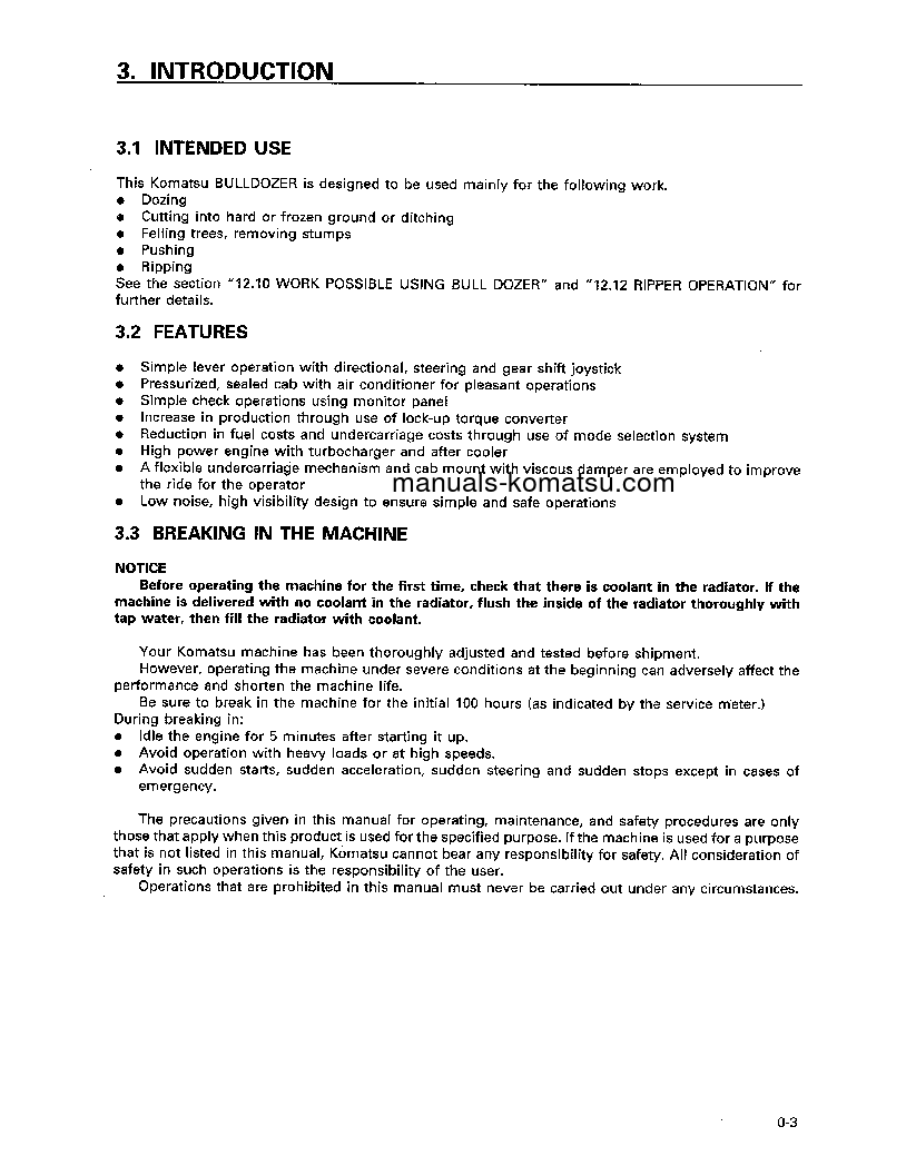 Protected: D375A-3(JPN)-6-TRACK ROLLER S/N 17001-17500 Operation manual (English)