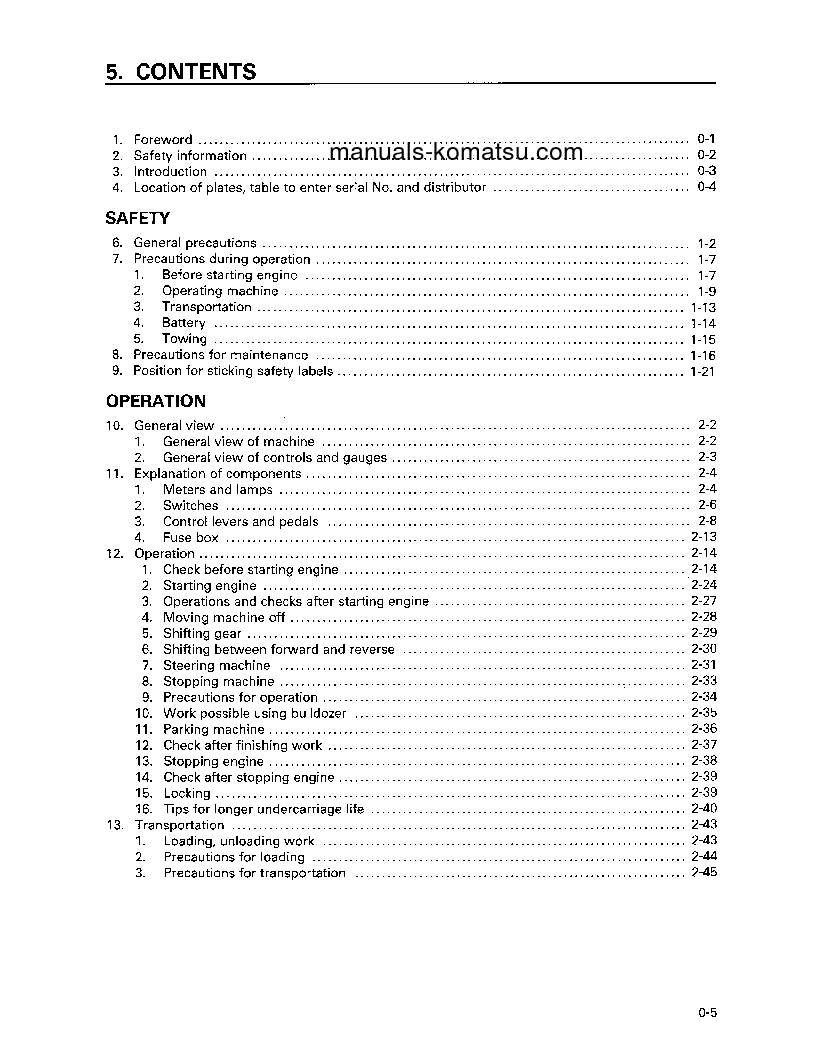 Protected: D31P-20(JPN)-POWER ANGLE & TILT DOZER S/N 45001-45784 Operation manual (English)