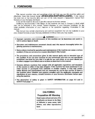 D31P-20(JPN) S/N 45001-47616 Operation manual (English)