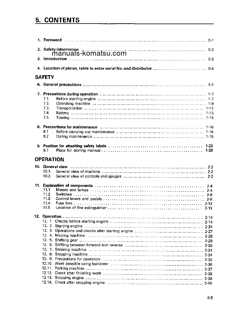 Protected: D31PL-20(JPN) S/N 45001-47616 Operation manual (English)