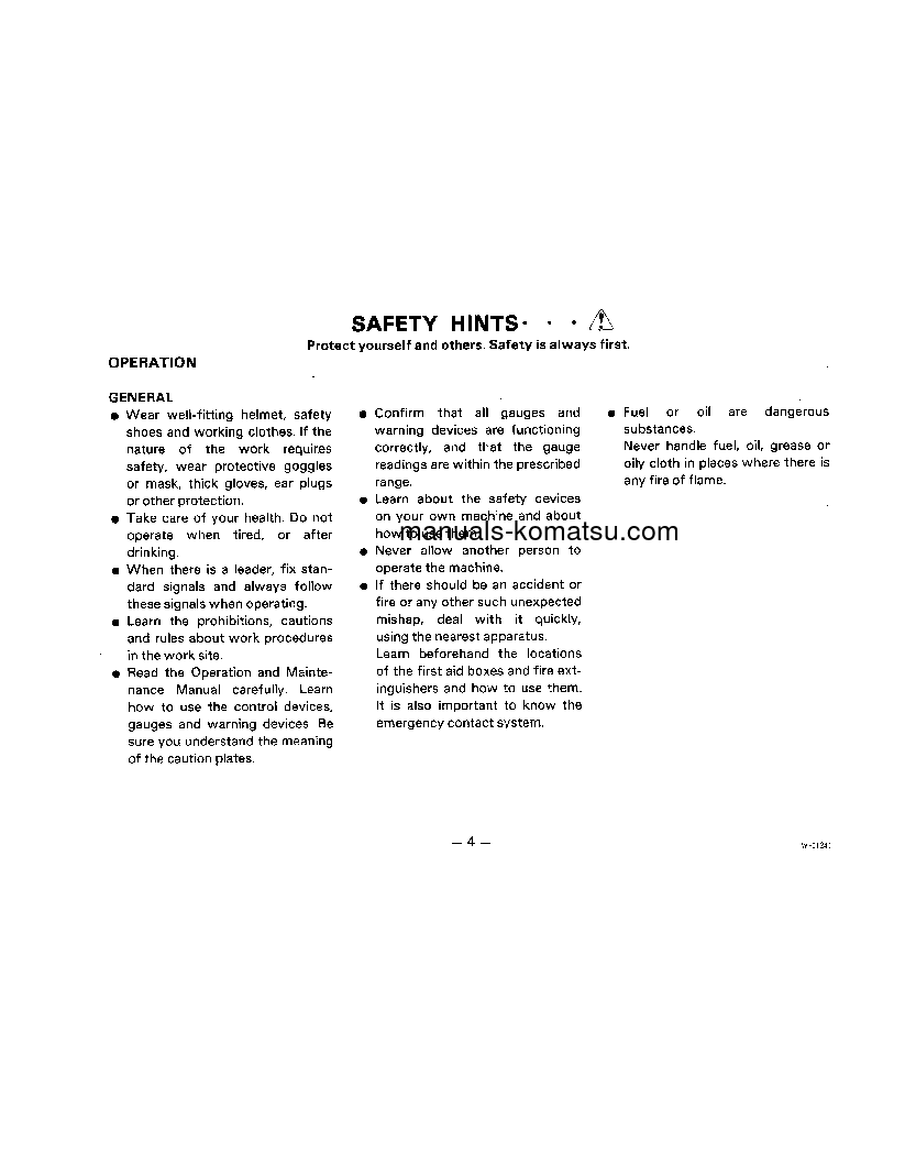 Protected: WA450-1(JPN) S/N 10001-UP Operation manual (English)