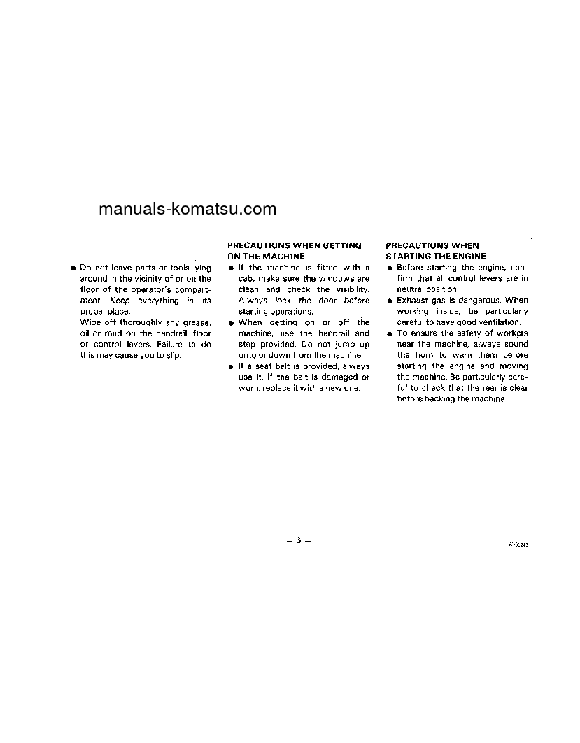 Protected: WA450-1(JPN) S/N 10001-UP Operation manual (English)