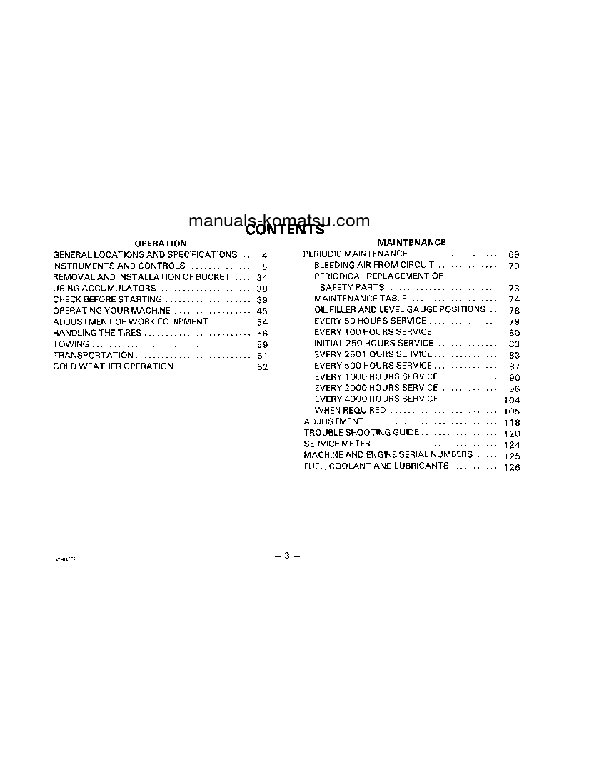 Protected: WA800-1(JPN) S/N 10001-UP Operation manual (English)