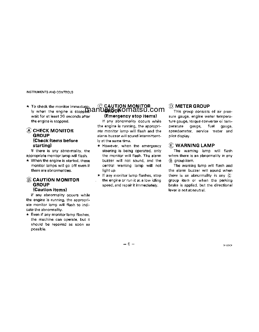 Protected: WA800-1(JPN) S/N 10001-UP Operation manual (English)