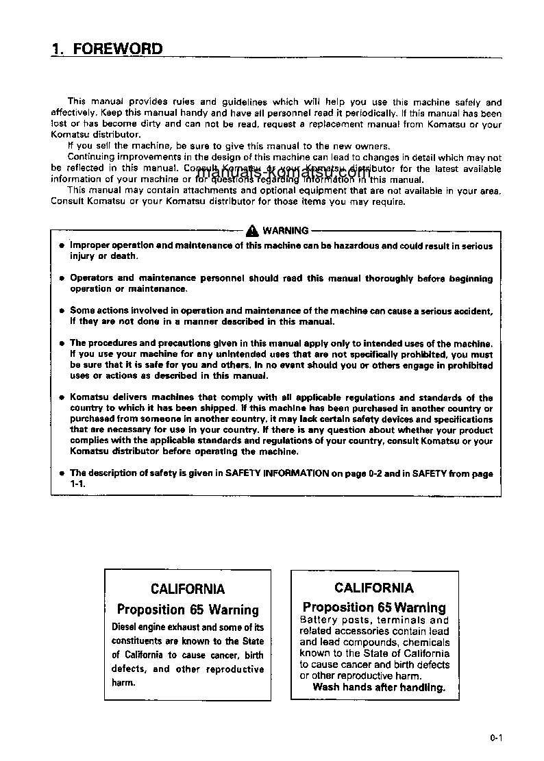 Protected: WD600-1(JPN)–50C DEGREE S/N 10169-UP Operation manual (English)