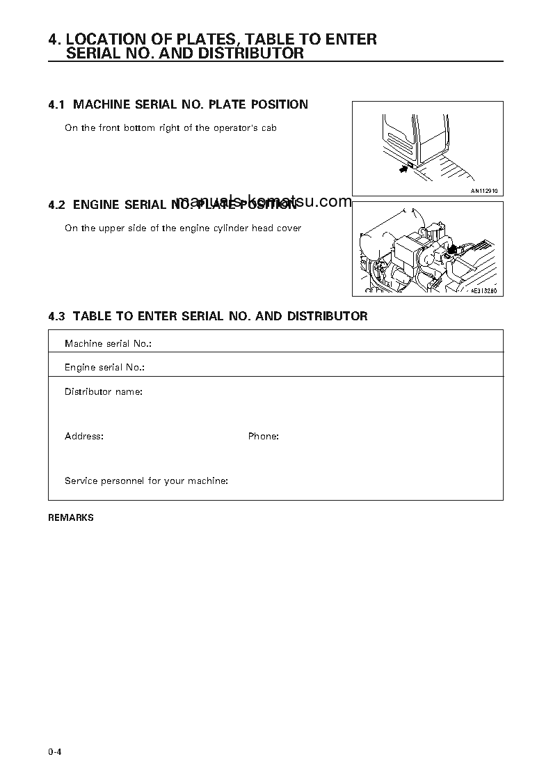 Protected: PC220-6(JPN) S/N 53526-53561 Operation manual (English)