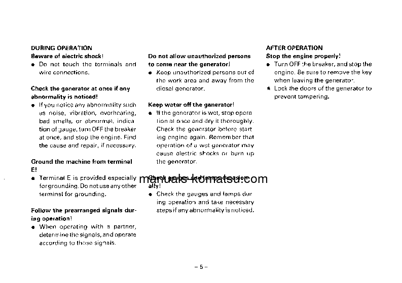 Protected: EG220L-2(JPN) S/N 20001-UP Operation manual (English)