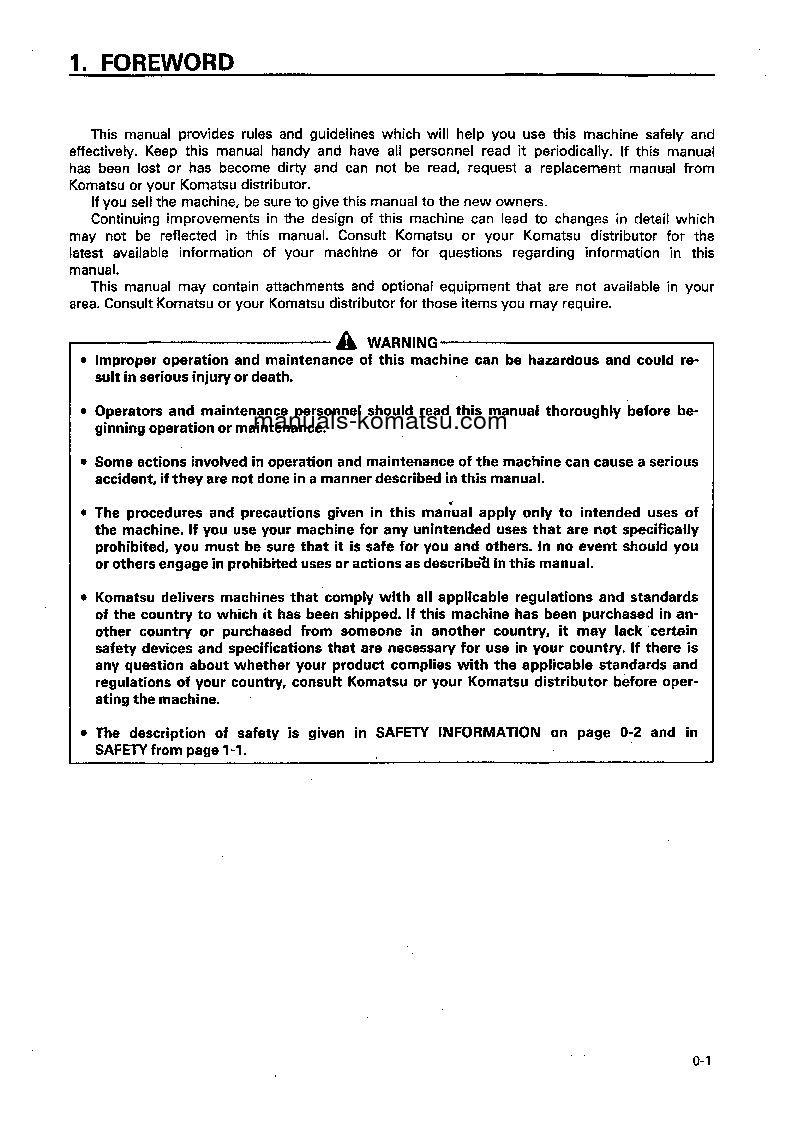 Protected: D65EX-12(JPN)-TRIMMING DOZER FOR CHINA S/N 60001-UP Operation manual (English)