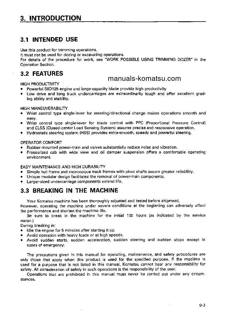 Protected: D65EX-12(JPN)-TRIMMING DOZER FOR CHINA S/N 60001-UP Operation manual (English)