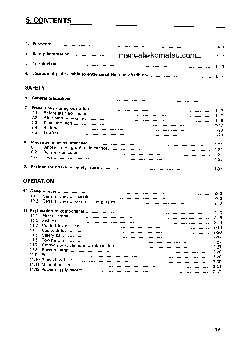 Protected: WA120-3(JPN) S/N 53001-UP Operation manual (English)