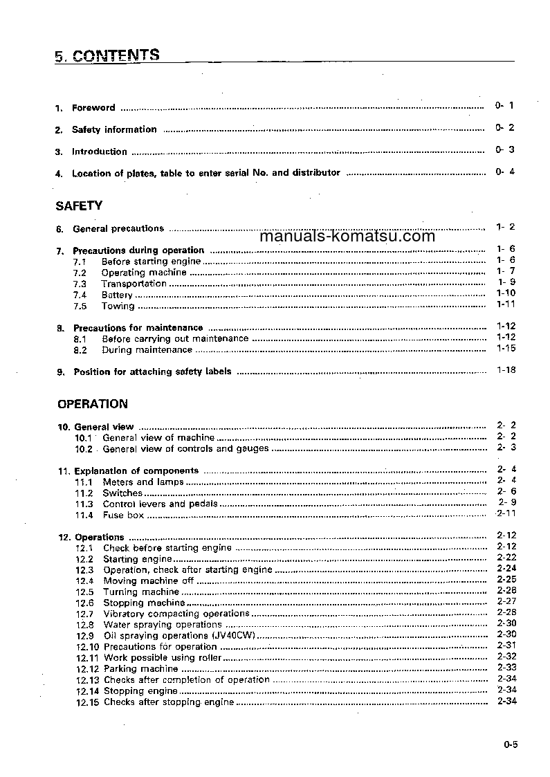 Protected: JV40CW-3(JPN) S/N 5001-5300 Operation manual (English)