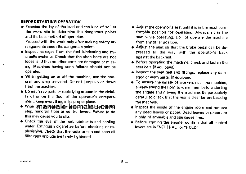 Protected: D31PLL-18(JPN) S/N 40001-40520 Operation manual (English)