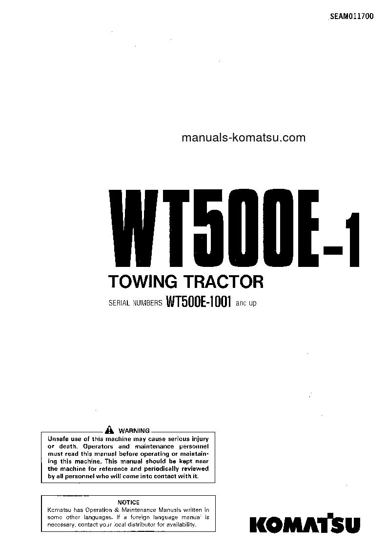 WT500E-1(JPN) S/N 1001-UP Operation manual (English)
