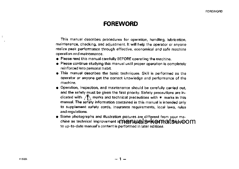 Protected: D50P-17(JPN) S/N 80001-UP Operation manual (English)