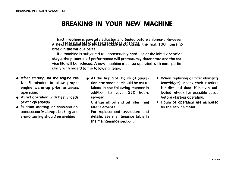 Protected: D50P-17(JPN) S/N 80001-UP Operation manual (English)