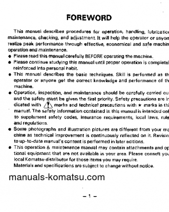 D53S-17(JPN) S/N 80001-UP Operation manual (English)
