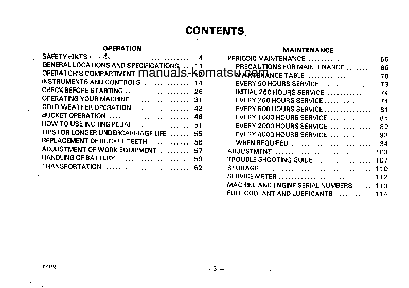 Protected: D53S-17(JPN) S/N 80001-UP Operation manual (English)