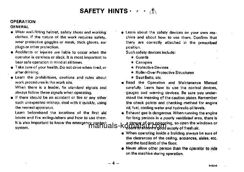 Protected: D53S-17(JPN) S/N 80001-UP Operation manual (English)