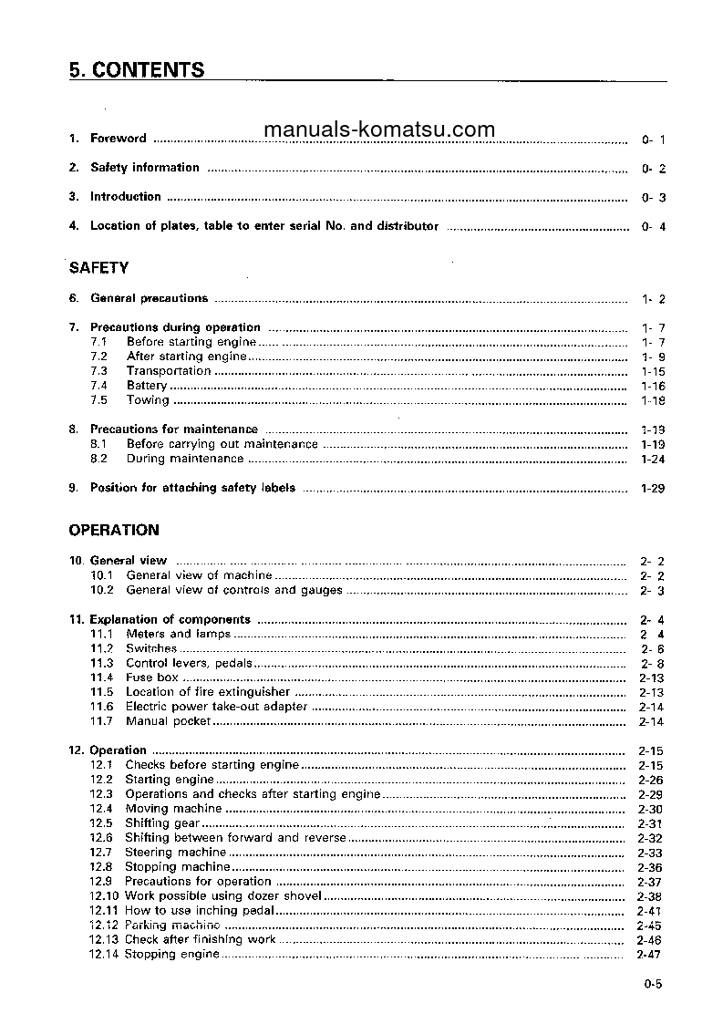 Protected: D31S-20(JPN) S/N 41184-41229 Operation manual (English)