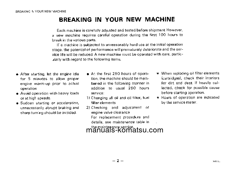 Protected: D135A-1(JPN) S/N 10001-UP Operation manual (English)