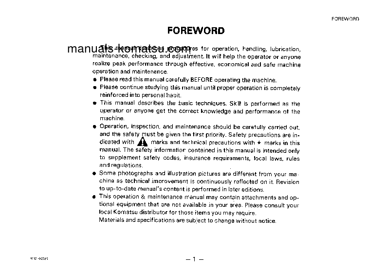 Protected: D85ESS-1(JPN) S/N 1542-UP Operation manual (English)