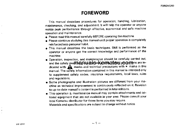 Protected: D155A-2(JPN) S/N 50001-51504 Operation manual (English)