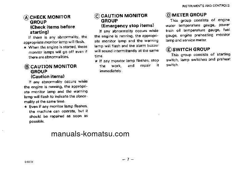 Protected: D155A-2(JPN) S/N 50001-51504 Operation manual (English)