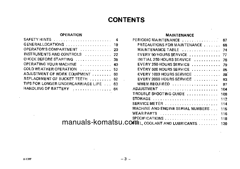 Protected: D155S-1(JPN) S/N 1184-UP Operation manual (English)