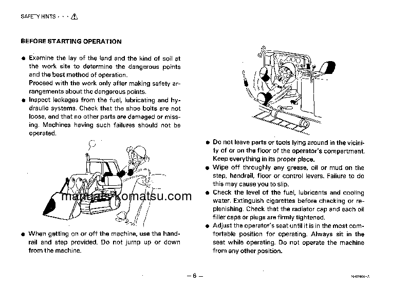 Protected: D155S-1(JPN) S/N 1184-UP Operation manual (English)