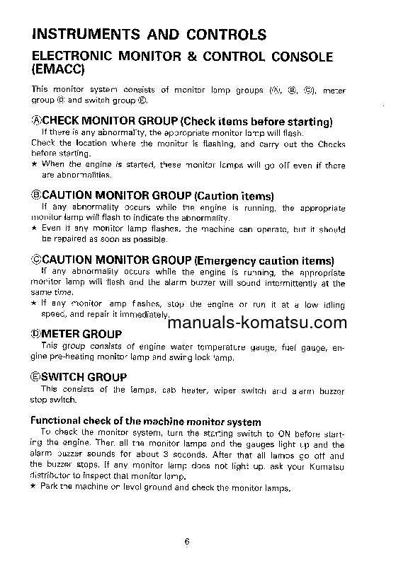 Protected: PC300-5(JPN)-CUSTOM S/N 21401-UP Operation manual (English)