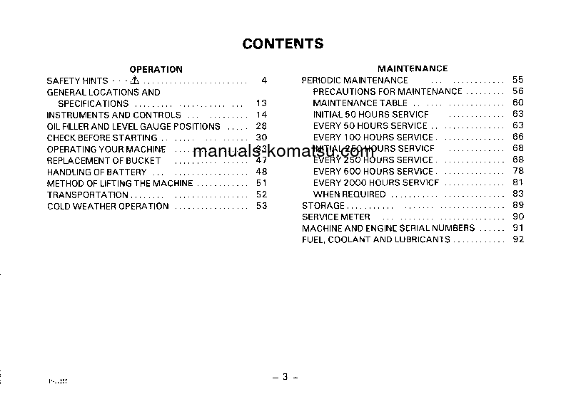 Protected: PC10-5(JPN) S/N 10201-10300 Operation manual (English)