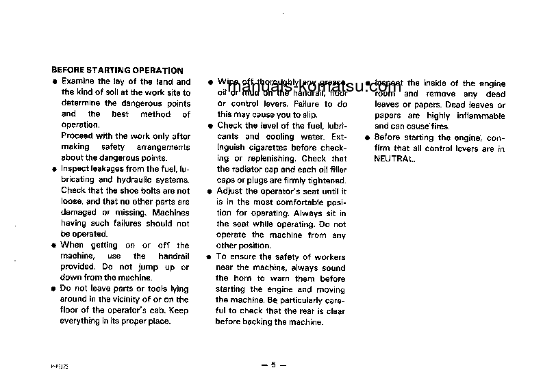 Protected: PC10-5(JPN) S/N 10301-UP Operation manual (English)