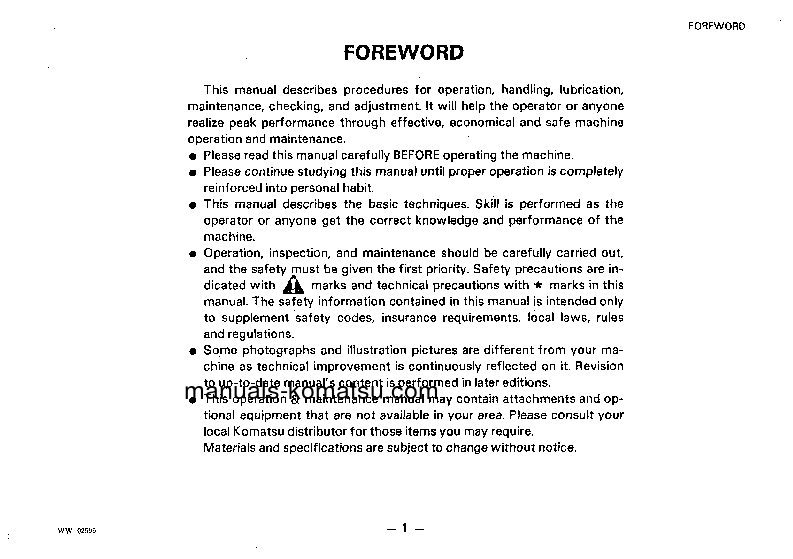 Protected: PC150-3(JPN)-C SPEC S/N 3001-UP Operation manual (English)