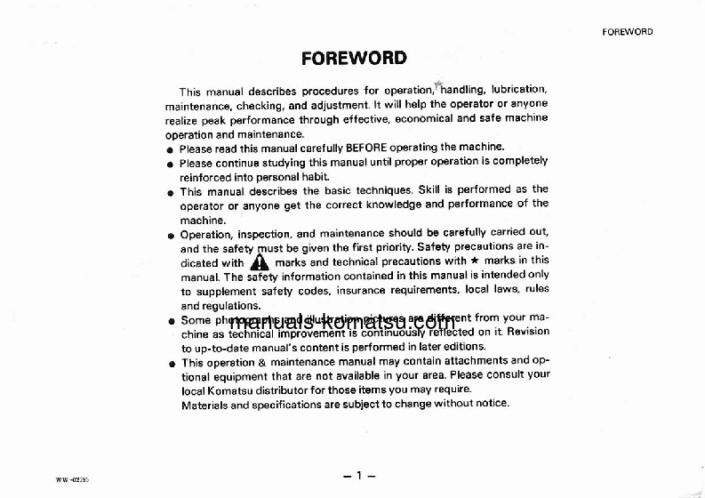 Protected: PC40-6(JPN) S/N 12141-UP Operation manual (English)