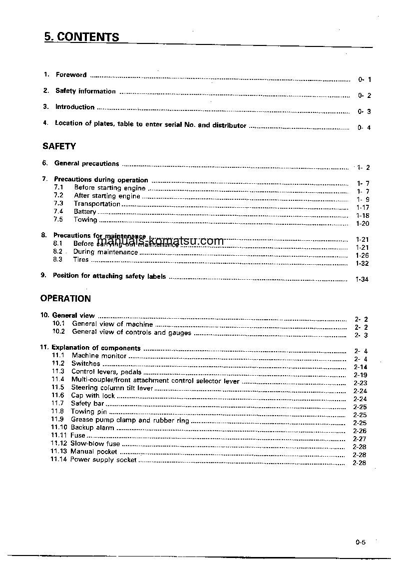 Protected: WA250PT-3(JPN) S/N 50021-UP Operation manual (English)