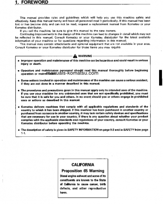 PC75UU-3(JPN) S/N 15001-19000 Operation manual (English)