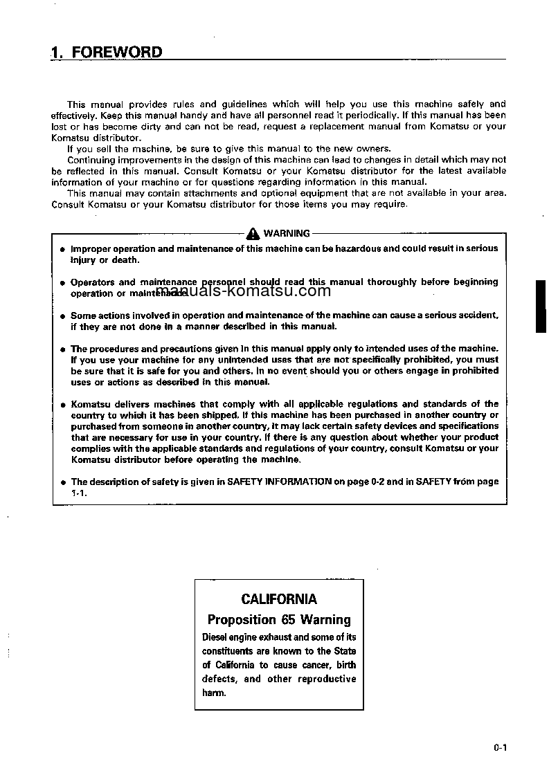 Protected: PC75UU-3(JPN) S/N 15001-19000 Operation manual (English)