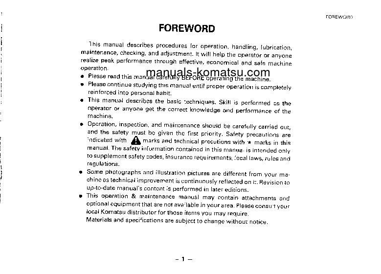 Protected: GD705A-4(JPN) S/N 21027-UP Operation manual (English)